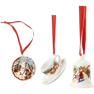 Hutschenreuther Weihnachtsfigur Sammelserie 2021 Lasst uns froh..Mini-Set Tasse bunt