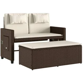 vidaXL Gartenbank 116 x 58 x 34 cm Braun