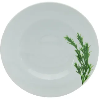 CreaTable Pastateller KRÄUTER ROSMARIN 27 cm weiß 6er Set