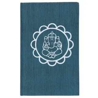 Guru Shop Notizbuch, Tagebuch - Elefant Mandala Petrol, Blau, 17x11x1 cm, Notizbücher & Tagebücher
