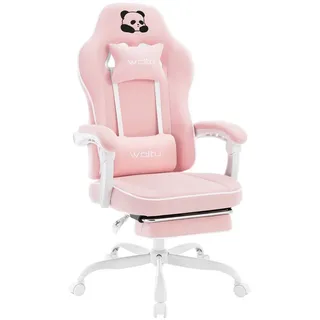 Woltu Gaming Stuhl Netzstoff Rosa