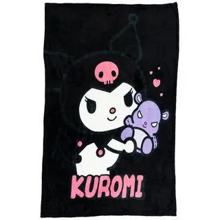 Wohndecke Hello Kitty Kuromi Kinder Fleece Decke warme Kuscheldecke 100x140 cm, Hello Kitty bunt