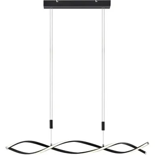 LINDBY Welina 1-flg. dimmbar 107 cm rund Schwarz/Metall