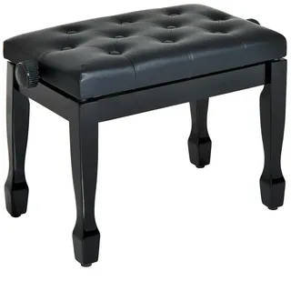 Homcom Klavierhocker Holz Schwarz