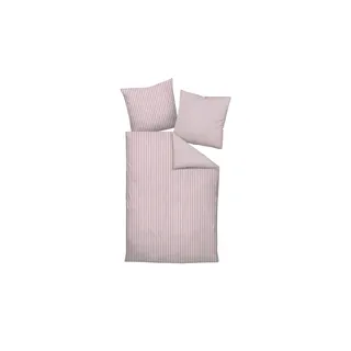 Janine Wendesatin-Bettwäsche  Streifen , rosa/pink , 100% Mako-Baumwolle , Maße (cm): B: 135