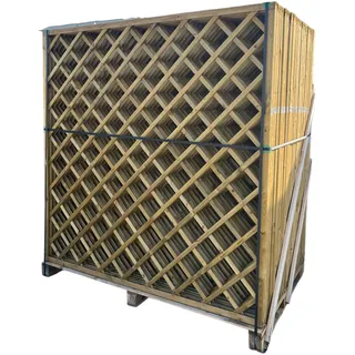 Rankgitter Holz 180cm Sichtschutzzaun Rankzaun Spalier Sichtschutz Weidenzaun (Rankgitter 180 x 180cm)