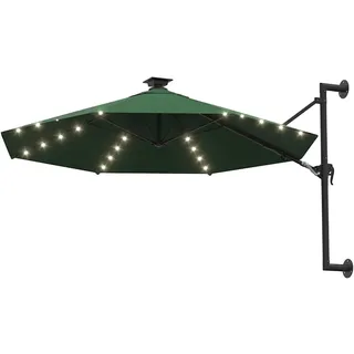 Maison Exclusive - Sonnenschirm Zur Wandmontage Mit Leds 300 Cm G