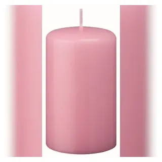 Kopschitz Kerzen Flachkopf-Stumpenkerzen Rosa 80 x Ø 40 mm, 12 Stück