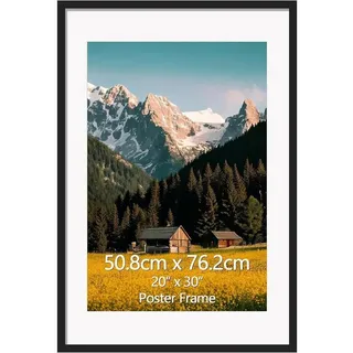 luxuskollektion Bilderrahmen Schwarz 50x70 cm 3er Set