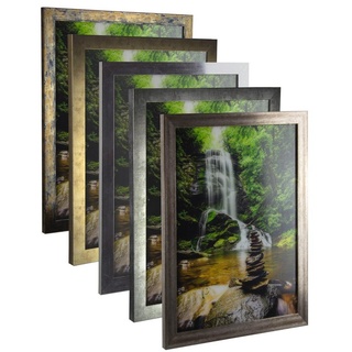 myposterframe Einzelrahmen Bilderrahmen Vintage Juno, (1 Stück), 80x100 cm, Gold Antik, MDF goldfarben 80 cm x 100 cm