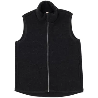 Engel, Damen Fleece Weste mit Reißverschluss, 100% Wolle (Merino, kbT) (DE/NL/SE/PL, Numerisch, 38, 40, Regular, Regular, Schwarz) - 38-40