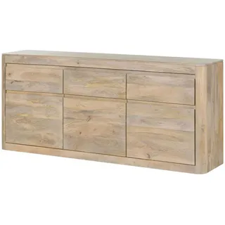 Massivmoebel24 Sideboard 185 x 80 x 40 cm Weiß