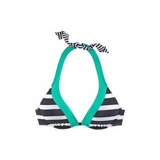 KANGAROOS Bügel-Bikini-Top Damen schwarz-weiß Gr.44 Cup E