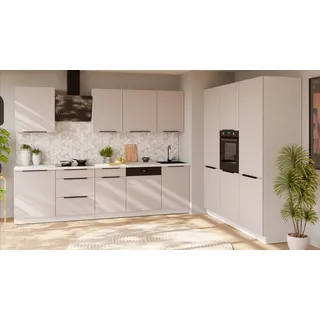 Küchen-Preisbombe Küchenzeile Como 280 + 180 cm Beige/Weiß