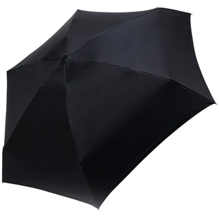 QUINTRA Sonnenschirm Kleiner Flacher Regenschirm Faltschirm leichte Regenausrüstung für Regenschirm Sonnenschirm Hochzeit Schirm (Black, One Size)