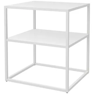 [en.casa] Raahe Weiß Metall 50 x 45 x 40 cm