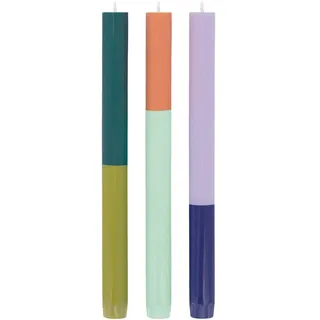 REMEMBER Riga Stabkerzen 26 cm bunt 3 St.