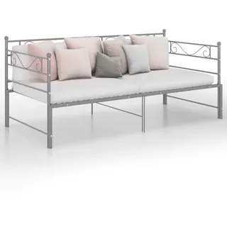 vidaXL Tagesbett 90 x 200 cm Grau