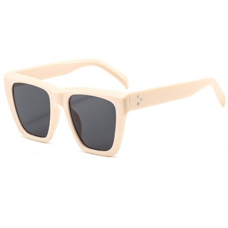 XDeer Sonnenbrille Sonnenbrille Damen Retro,Übergroße Quadratische Sonnenbrillen Style Trendy beige|gelb