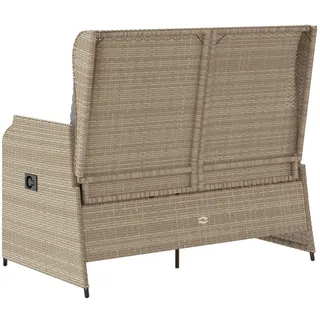 vidaXL Gartenbank 1-tlg 120 x 60 x 75 cm Beige