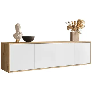lookway Sanayi TV-Lowboard 156x41x38 cm Weiß Holzwerkstoff