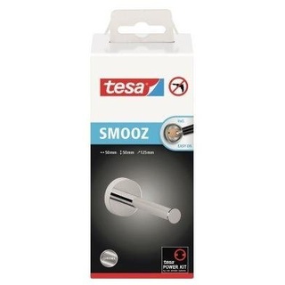 tesa Toilettenpapier ® WC-Rollenhalter SMOOZ 5x12,5 cm (xH) 1 Rolle inkl. Klebelösung Metall chrom