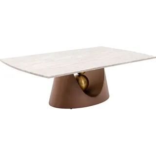 KARE DESIGN Couchtisch Geraldo 71635 Stein, Marmor, Granit Weiß 140 x 80 cm