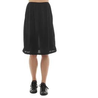 F&K-Mode Unterrock Maxi Unterrock Falten Gummibund Mit Gummibund schwarz XXL/XXXL
