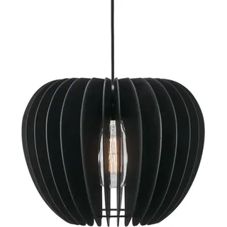 Nordlux Tribeca 1-flg. Ø 38 cm rund Holz schwarz