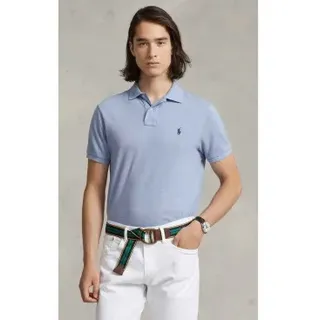 Polo Ralph Lauren für Herren. 710666998007 Das kultige blaue Piqué-Poloshirt (M), Lässig, Baumwolle, Kurzarm