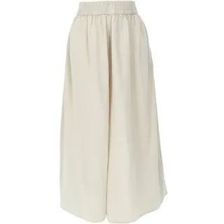 Guru-Shop Relaxhose Bequeme Palazzohose, weite Marlenehose, Boho.. alternative Bekleidung weiß S