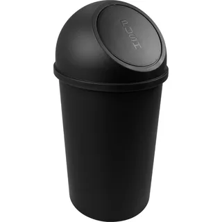 Helit Push-Abfallbehälter 25 l Schwarz