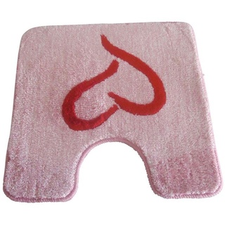 Sanwood WC-Vorleger Gracia rot-pink 60x60cm mit Ausschnitt