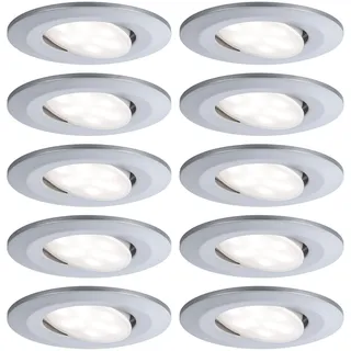 Paulmann Einbauleuchte 10er Set 10x6W rund Chrom matt