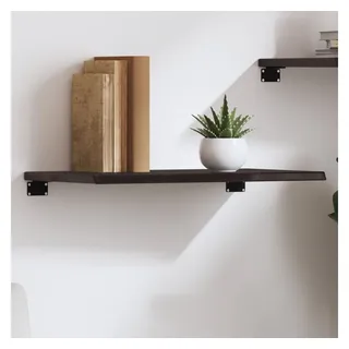 vidaXL Wandregal 60 x 30 x 2 cm Dunkelbraun