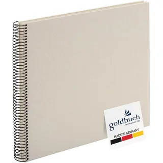Goldbuch Spiralalbum Bella Vista Fotoalbum 35x30x1,5 cm, Sandgrau