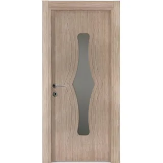 JVmoebel Zimmertür Feuchtigkeitsbeständige hellbraune Innentür aus Holz, Made in Europa braun