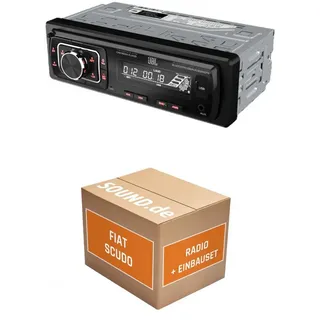 JUST SOUND best choice for caraudio Autoradio Einbauset JBL Celebrity 150 Fiat Scudo Typ 272 Autoradio (RDS, AM/FM Radio, Animiertes Display, Freisprecheinrichtung, 1 DIN) schwarz