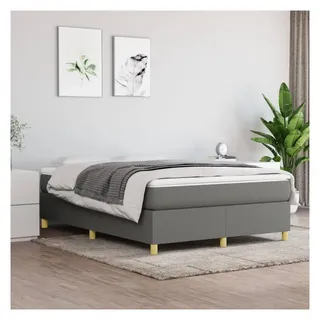 vidaXL Boxspringbettgestell 160 x 200 cm Dunkelgrau
