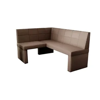 Fun Möbel Eckbank Eckbank Küchenbank Bank „BLAKE XL“ Größe 196 x142cm braun
