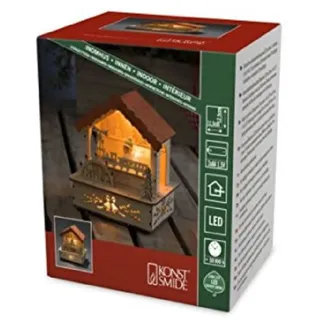 KONSTSMIDE 2821-100 LED Marktstand Holz Innen Dach Orange