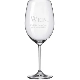 4youDesign XXL Weinglas -Bärchenpflaster- Geschenkidee zum Geburtstag & Weihnachten für Frauen - Geburtstagsgeschenk (Weil Bärchenpflaster nicht mehr helfen)