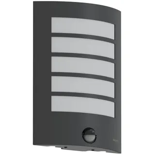 Oktaplex lighting Außenleuchte Edelstahl, Kunststoff E27 mit Bewegungsmelder IP54 anthrazit