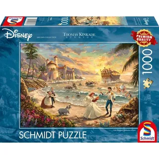 Schmidt Spiele - Thomas Kinkade - Disney Dreams Collection - The Little Mermaid Celebration of Love