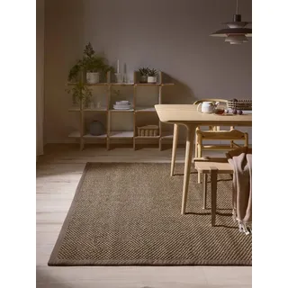 benuta Sisalteppich Greta, rechteckig, Höhe: 5 mm, 100% Sisal Naturfaser, Teppich Wohnzimmer, Esszimmer, Schlafzimmer grau rechteckig | 300 cm x 400 cm x 5 mm