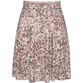 VIVANCE Jerseyrock Miniröcke Blumendruck Rosa/Weiß 38