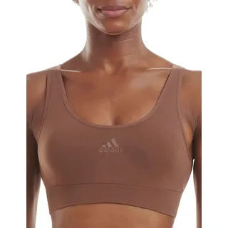 Adidas Sports Underwear Damen Scoop Lounge Bra Bustier Bralette, Toasted Mocha, S - S