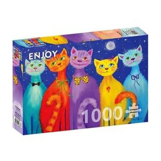 ENJOY-1738 - Lächelnde Katzen, Puzzle, 1000 Teile