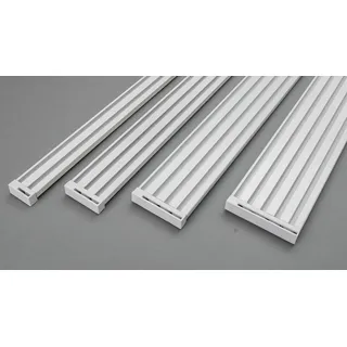 Rollmayer ALU Gardinenschiene 3-läufig 200cm - nur Gardinenschiene
