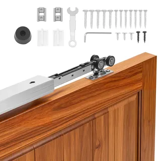Vevor Schiebetürbeschlag-Set 1135 mm Ausführung Silber